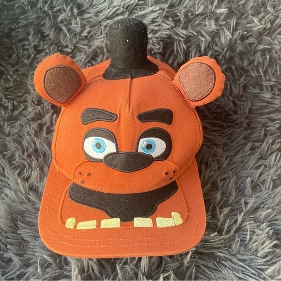Five Nights At Freddy’s Fazbear Snapback Hat Cap with Plush Ears and Top Hat - Picture 1 of 5